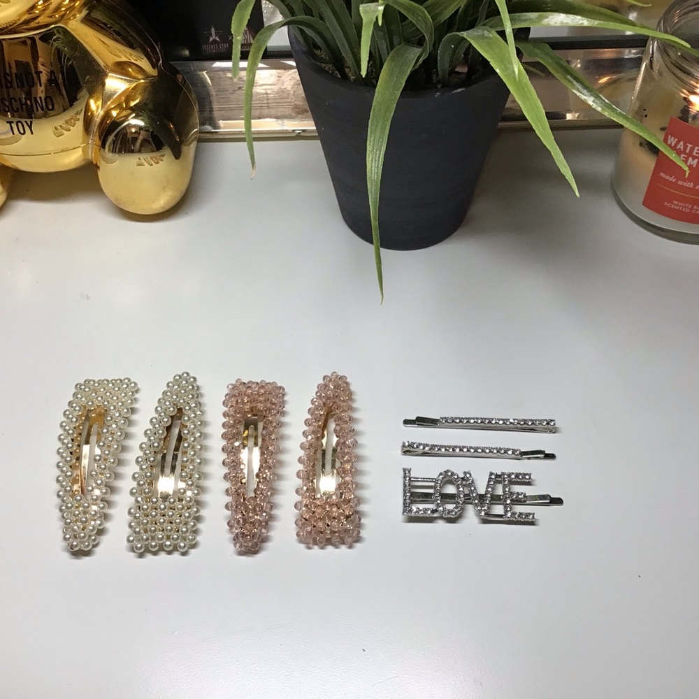 7 hair clips